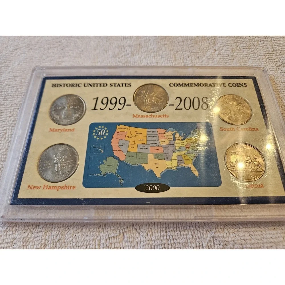 2000 historic united states commemorative‎ coins Massachusetts Maryland Virginia